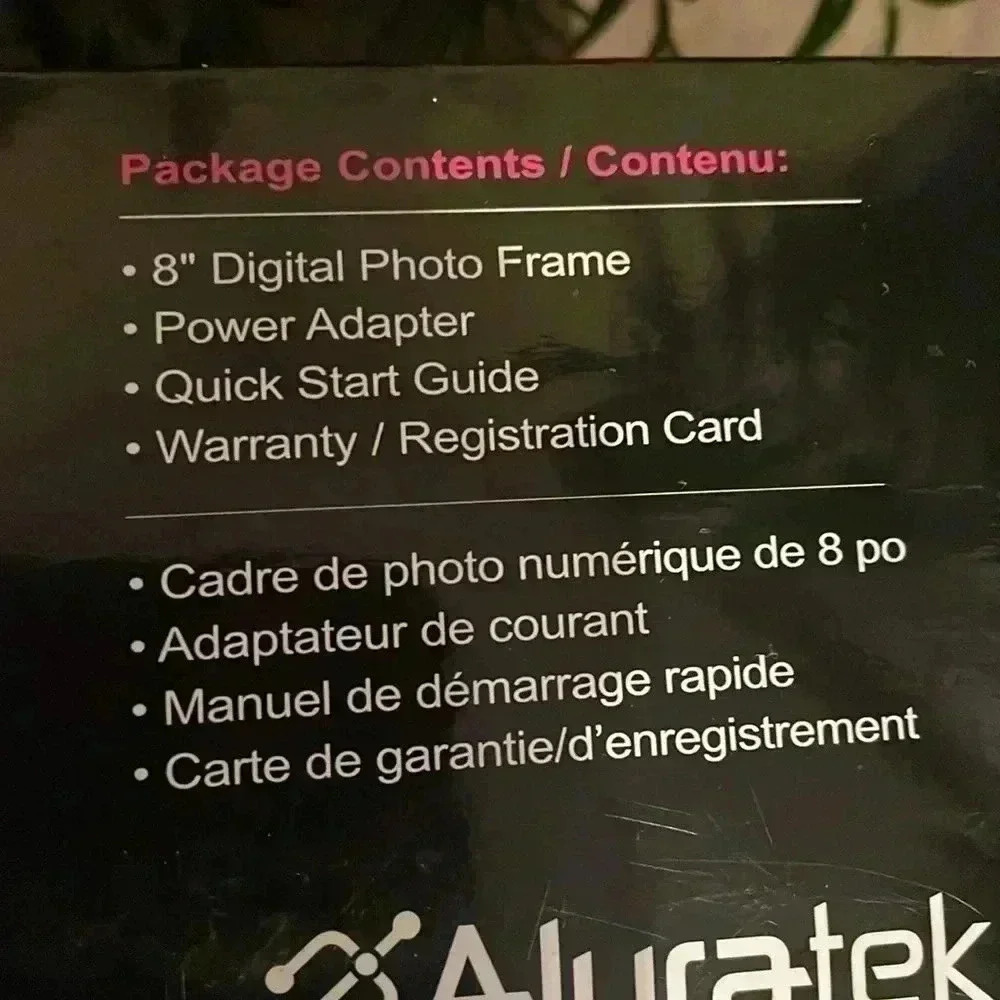 Aluratek 8” Digital Photo Frame - Picture 7 of 7